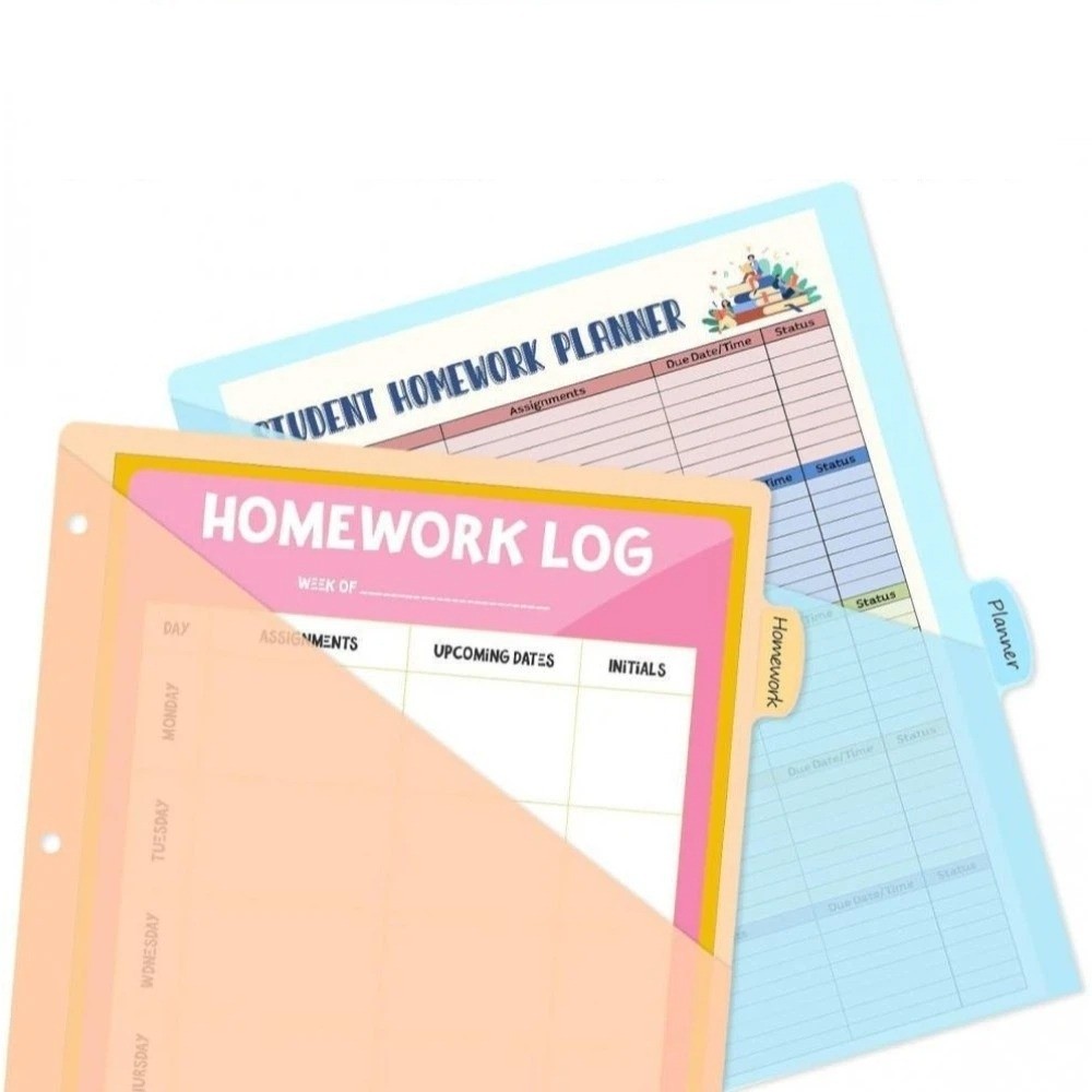 8 pcs A4 Pastel Binder Divider - Tab Divider A4 recension och pris
