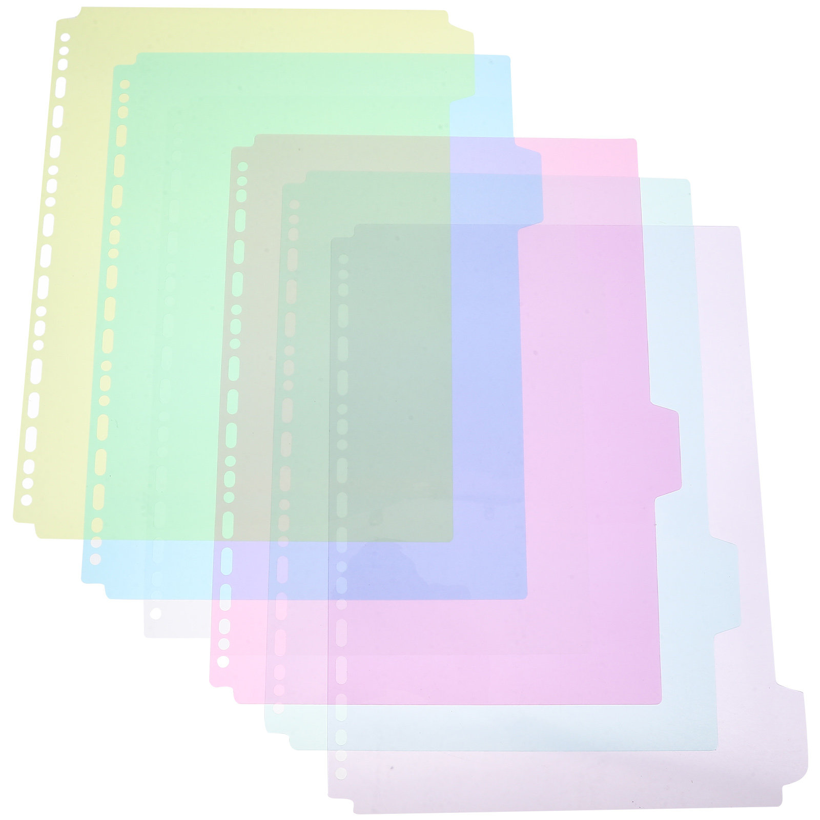 6Pcs Plastic Tabbed Binder Div - Tab Divider A4 recension och pris